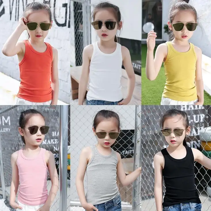 2 шт. Детские хлопковые майки для мальчиков на лето|kids camisole|kids tankkids tank tops |