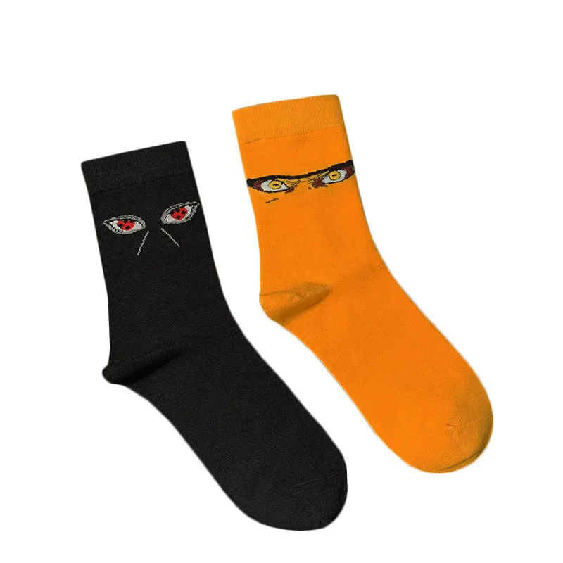 

Cool eyes cartoon pattern socks trend hip hop men and women socks street hip hop fashion cotton