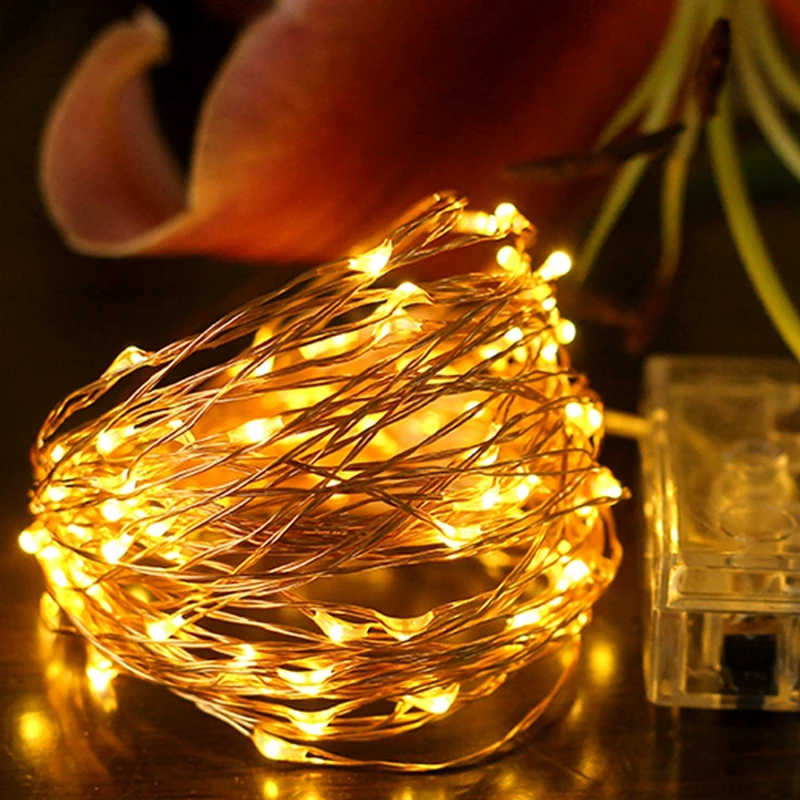 2M 3M 4M 5M 10M Copper Silver Wire LED String lights Waterproof Outdoor Holiday Fairy Christmas Tree Wedding Party Decoration 2M 3M 4M 5M 10M Copper Silver Wire LED String lights Waterproof Outdoor Holiday Fairy Christmas Tree Wedding Party Decoration