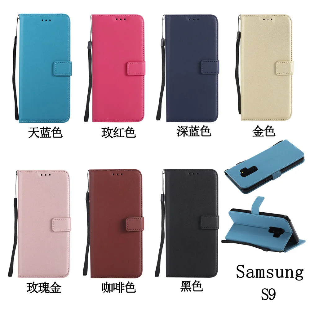 For Samsung Galaxy S9 Plus S5 Mini S6 S7 Edge S8 Plus Case cover Luxury Leather Flip wallet Case For Samsung S5 S6 S7 S8 S9 case15