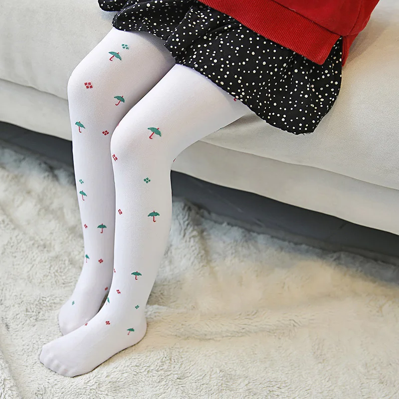 

Baby Girls's Tights Lovely Candy Color Cartoon Pattern Jacquard Opaque Velvet Ballet Pantyhose for 5-10 years