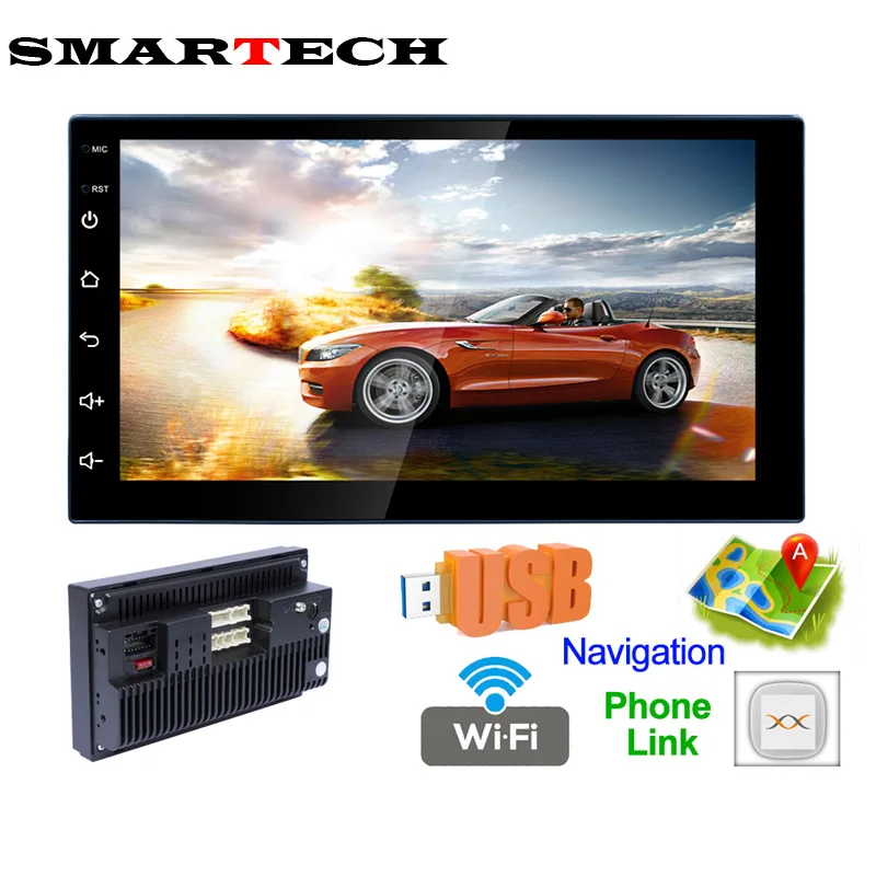 

Autoradio 2 Din Android Car Stereo Multimedia Player Bluetooth Android 2din Head Unit GPS Navigation Audio FMRadio GPS Navigator