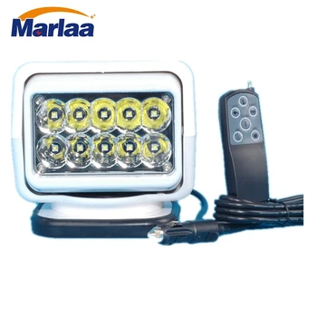 

Marlaa 7" 50W Led Remote control Searchlight 7inch Spot LED Work searching Light for TRUCK SUV BOAT MARINE Remote control light