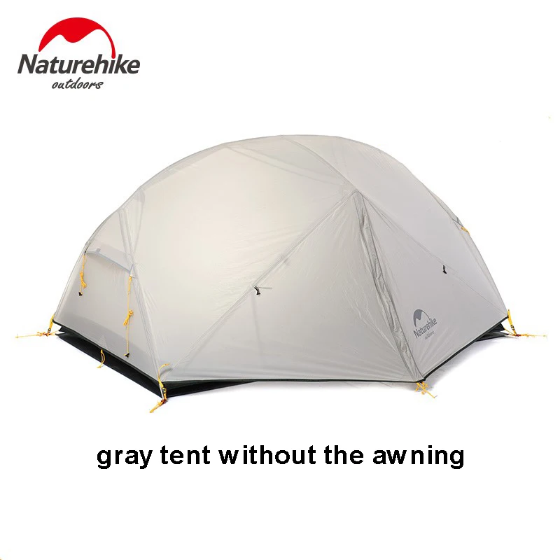 DHL Naturehike Mongar 2 палатка двухслойная Водонепроницаемая Сверхлегкая купольная палатка для 2 человек - Цвет: gray tent only