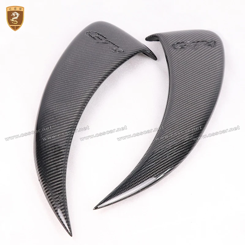 

Carbon Fiber Side Vents For Porsche 981 Boxster 2013 2014 2015 Cayman GT4 Style Side Air In Take Car Modification Body Kits