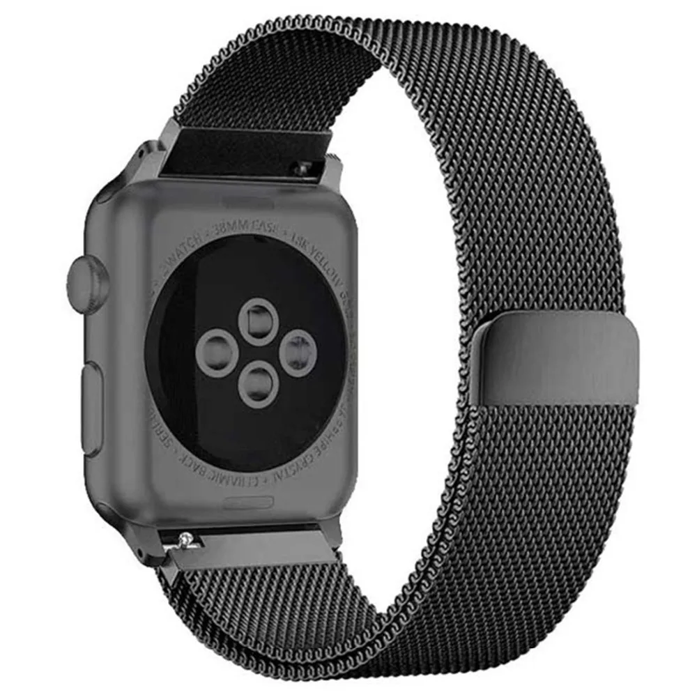 Миланская петля для apple watch band 4 44 мм 40 мм correa aplle watch 42 мм 38 мм браслет из нержавеющей стали iwatch 4/3/2/1