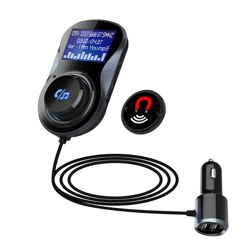 

1 Fm Transmitter Audio Car Mp3 Player Wireless In-Car Bluetooth Fm Transmitter Modulator Support TF Card LCD Transmissor Fm