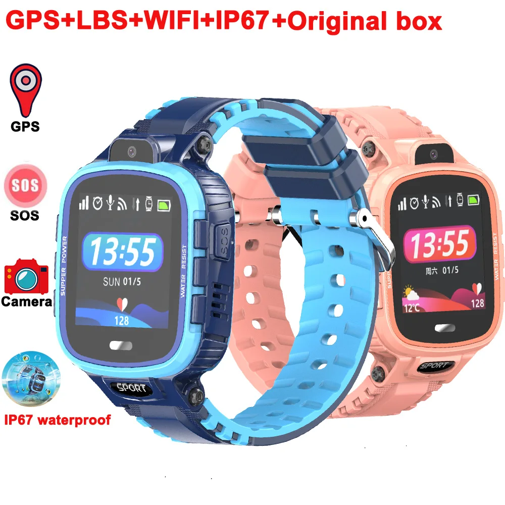 

Vwar K90 Smart kids GPS Watch IP67 waterproof WIFI Baby Tracker Camera Smart Children SOS Monitoring Positioning Watch