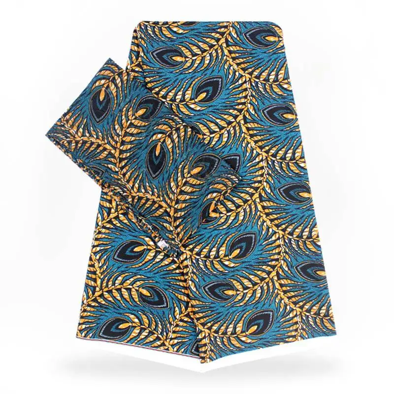 

Modal Fiber Material Set 4 Yards African Ankara Prints Modell Material & 2 Yards Chiffon For Making Cloth 30