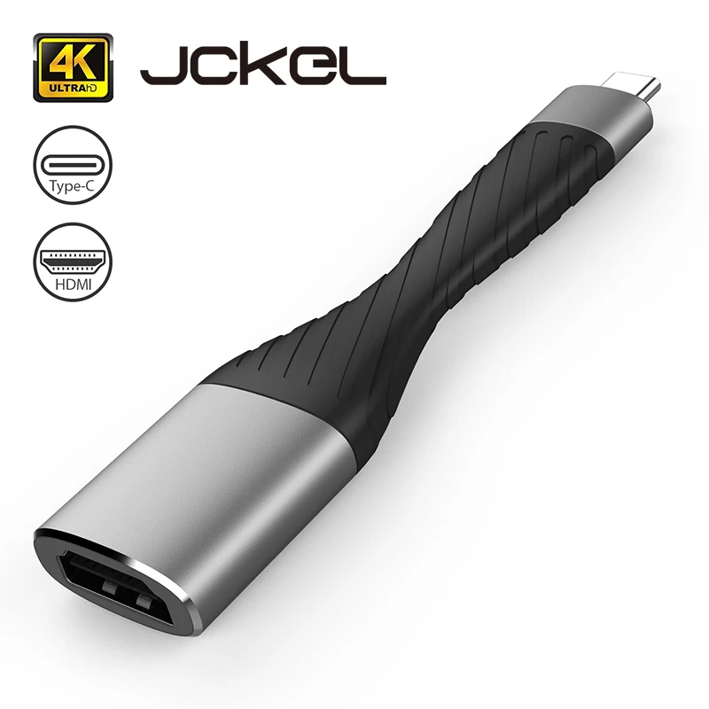 JCKEL USB C к HDMI конвертер портативный Тип c папа Женский адаптер 4 30 Гц разрешение для