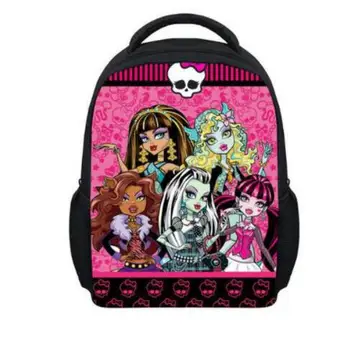 

Mini Cartoon Monster High Print Shoulder Bookbag Small Babys Monster Bag Designer Kindergarten Satchel School Bag Set