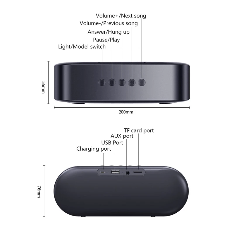 Водонепроницаемый Bluetooth динамик открытый велосипедный портативный сабвуфер бас беспроводной динамик s мини Колонка коробка громкий динамик FM+ светодиодный светильник