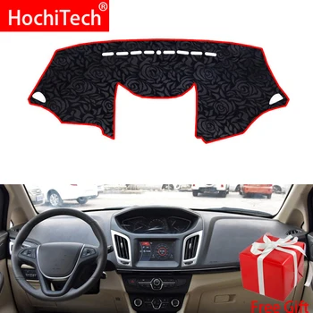 

Rose Pattern Non-slip Dashmat Dash Mat Dashboard Cover Pad Cover Carpet Car Sticker for CHERY M7 2015 Car Styling