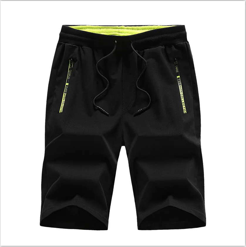 TJWLKJ Men's casual shorts Summer Casual Drawstring Breathable Straight Cargo Shorts High Quality Male Elastic waist short Homme