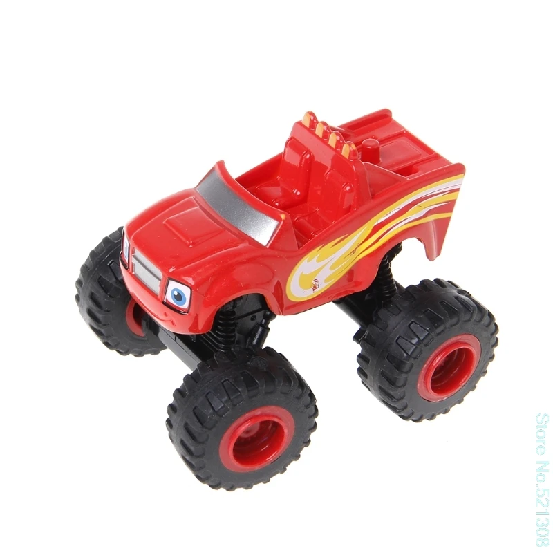 Стиль Blaze Machines автомобиль игрушка гонщик автомобили грузовик Трансформация игрушки подарки для детей Прямая поставка - Цвет: Red