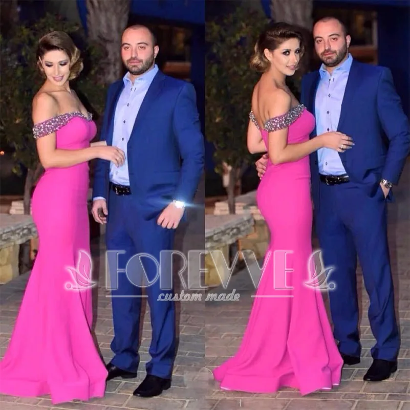 Elegant Pink Satin Evening Dress Long 2019 Beaded Crystal Mermaid Formal Party Dresses Gown Vestido De Festa Abendkleider Abiye Elegant Pink Satin Evening Dress Long 2019 Beaded Crystal Mermaid Formal Party Dresses Gown Vestido De Festa Abendkleider Abiye
