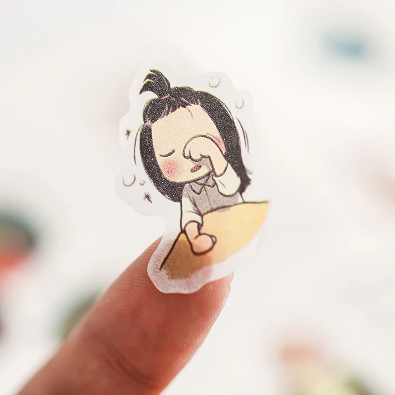2 _ 32 листа Мультяшные бумажные наклейки для дневника DIY Kawaii скрапбукинг упак./лот