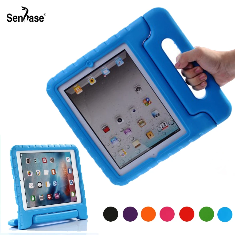 Soporte de mango portátil EVA para niños, funda de espuma a prueba de golpes para Apple iPad 2