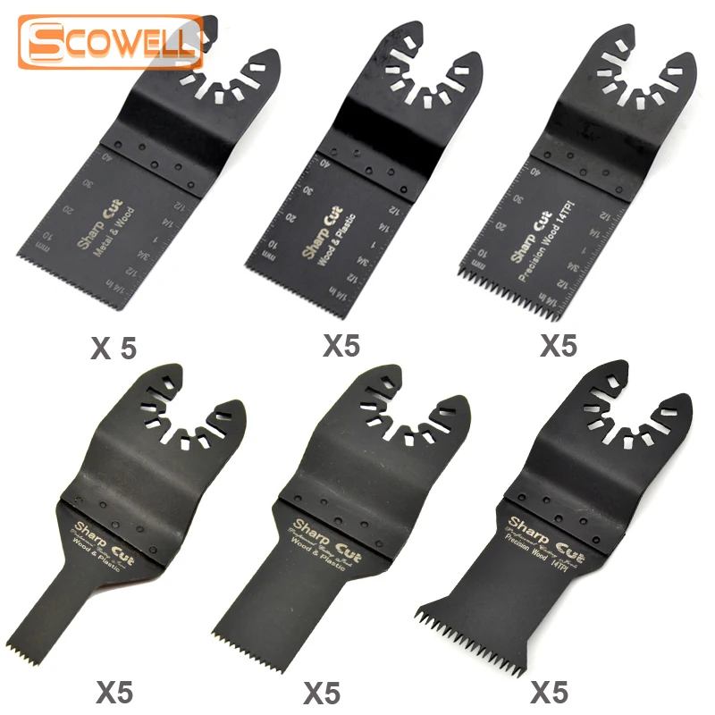 

30 pcs Mixed Oscillating Multi Tool Saw Blades for Multimaster power tools plunge saw blades for wood,Plastic,Drywall,Metal