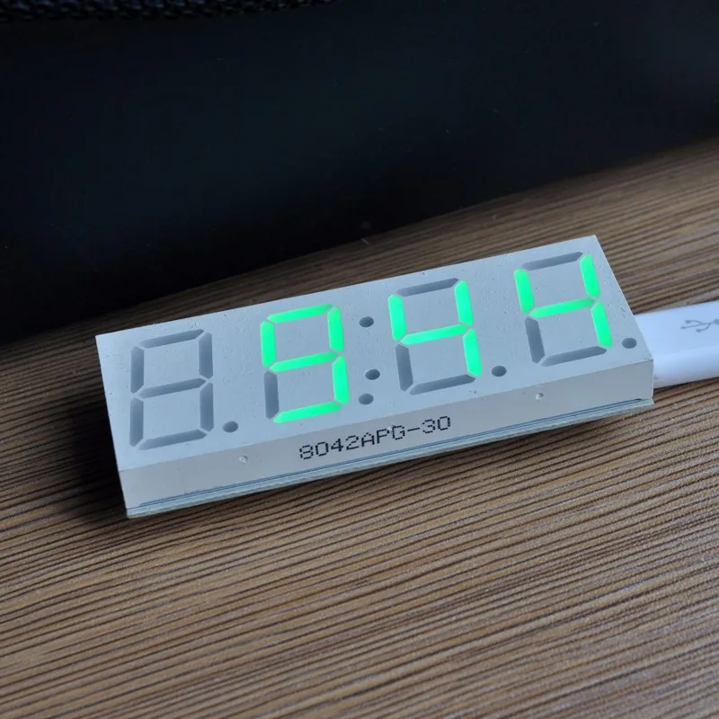 DS3231 электронный DIY 0,8 дюймов точечный матричный светодиодный набор часов цифровой дисплей зеленый красный синий белый светильник 5 в Mciro USB Автомобильные часы