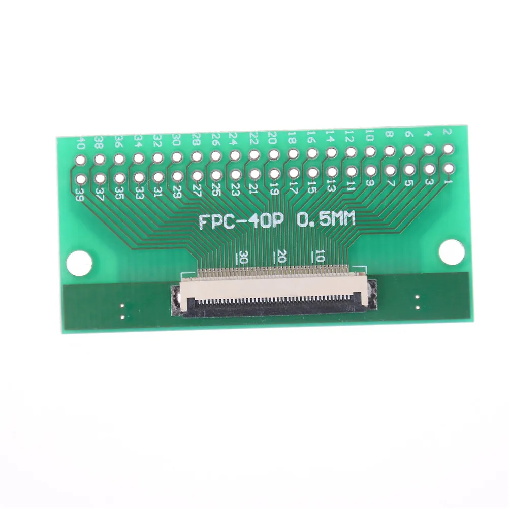 

Double Side 0.5mm FFC FPC To 40P DIP 2.54mm PCB Converter Board Adapter Socket Plate PCB Board Connector
