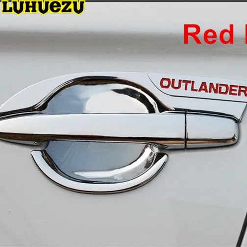 Luhuezu Хромированный 4 шт. крышка чаши дверной ручки для Mitsubishi Outlander аксессуары 2013