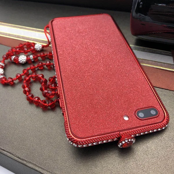 Стразы-бампер для iPhone XS X 6 6s 7 8 Plus, блестящий металлический чехол с бриллиантами, чехол+ Защитная пленка на заднюю панель