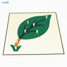 Детские игрушки Монтессори лист головоломка животное для детей дерево для раннего образования дошкольного обучения