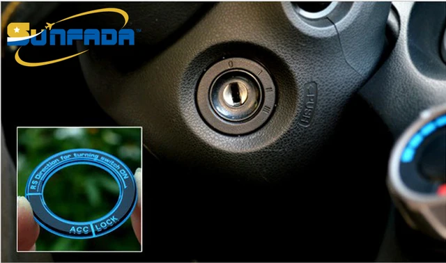 Sunfada Car Ignition Key Hole Switch Decoration Ring Sticker For Sunfada Car Ignition Key Hole Switch Decoration Ring Sticker For Honda Fit 2nd 3rd Gen