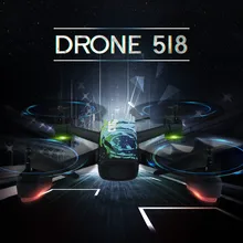 2018 GPS profesional RC drone JXD518 2.4G 4CH Wifi FPV Ketinggian tahan RC Drone quadcopter Dengan HD 720 P Kamera vs B2W X183 X16