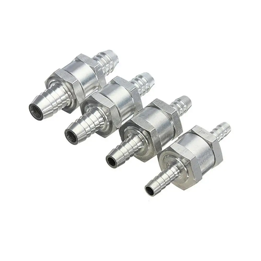 

1 PC Exquisitely Designed Durable Car Gasoline Diesel Fuel One-way Check Valve M6/8/10/12 Aluminum Alloy Check Valve