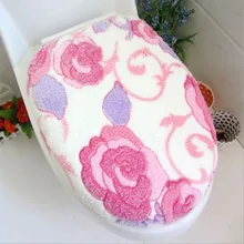 3 шт./компл. супер мягкая крышка сиденья унитаза крышка Твинсет(крышка сиденья унитаза+ уплотнительные кольца)+ u-образный ковер крышка сиденья унитаза