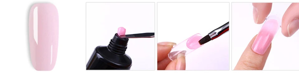 Набор из полигеля Contigo для наращивания ногтей, полигель, 10 цветов, набор УФ-акриловых гелей для ногтей, резиновая основа и верхнее покрытие для дизайна ногтей, решение для скольжения
