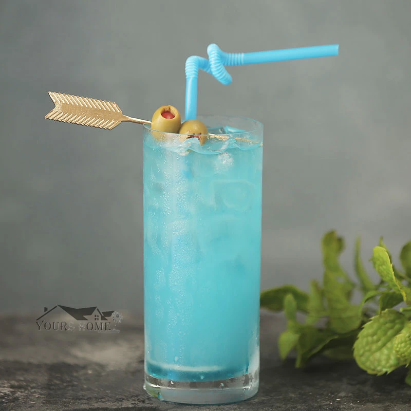 1 Piece Fruit Cocktail Pick Stick Stainless Steel Fruit Sticks Bar Tools Drink Stirring Sticks Martini Pick Party Barware