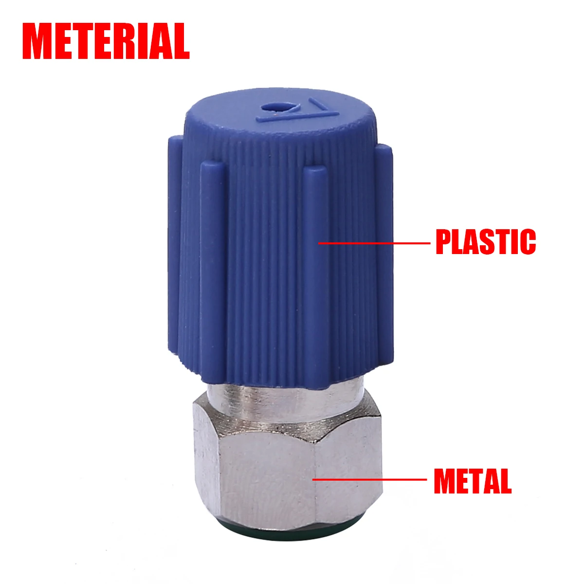1set AC Fitting Port Adapter Retrofit R12 To Accept R134 High Low Double-Head Valve Core Side A/C Retrofits Fittings Tool