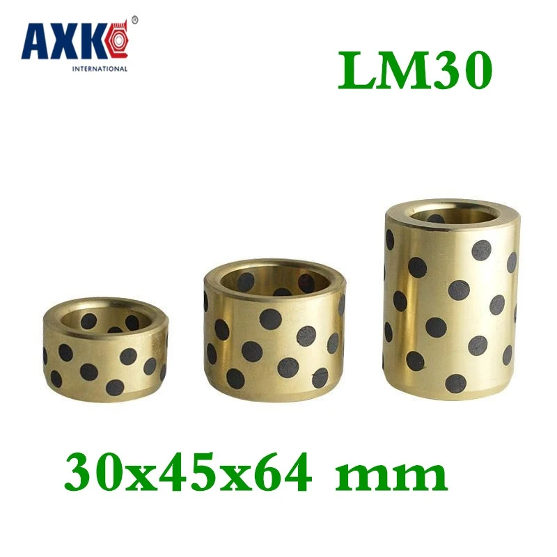 

30x45x64 Mm Linear Graphite Copper Set Bearing Copper Bushing Oil Self-lubricating Bearing Jdb Lm30uu Lm30