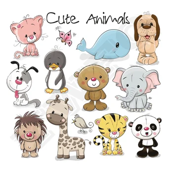 

Cute Bear Animals Patches Washable Iron-on Transfers For T-Shirt Children Gift DIY Clothes Stickers Lovely Dolphin Heat Transfer