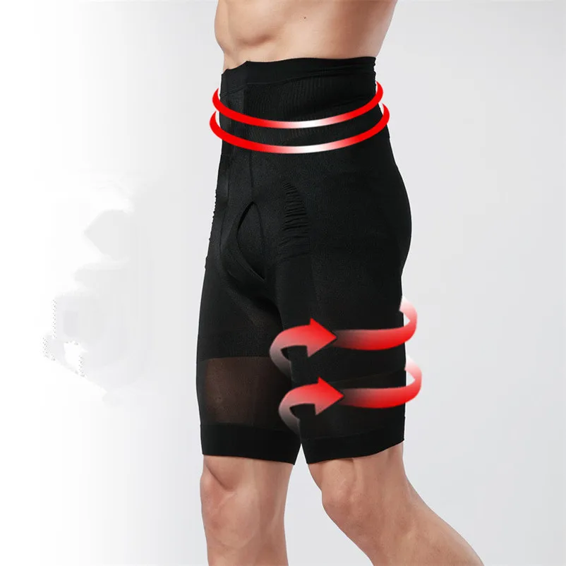 Compression pants for mens slimming body shaper stomach