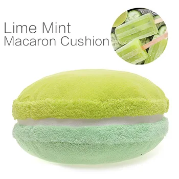 

French macaron pie pillow macaron gift handmade LIME AND MINT