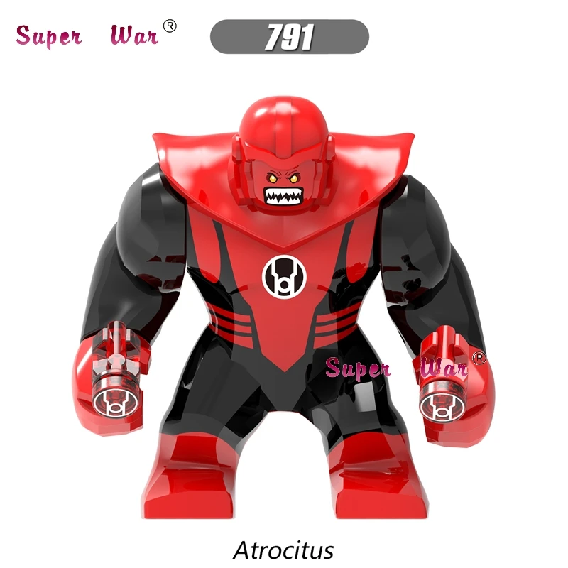 

1PCS Sale Large Big Size Marvel Super Heroes Venom Atrocitus Atros Green Red Lantern Corps Building Blocks Toys for children