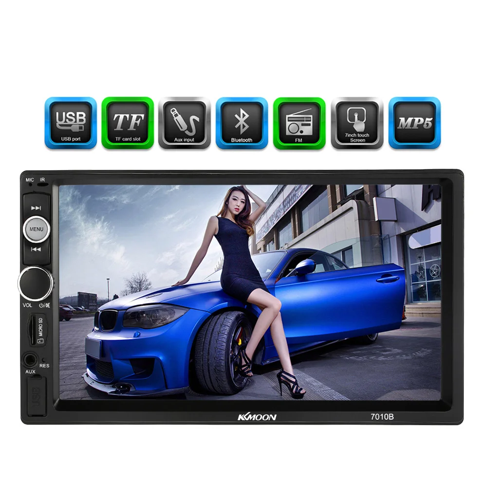 2 Din Car Radio MP5 Player Universal 7 inch HD Bluetooth Multimedia Car Radio Entertainment USB
