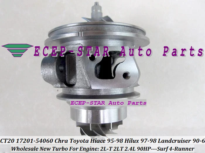 

Free Ship Turbo Cartridge CHRA Core CT20 17201-54030 17201 54030 For TOYOTA LANDCRUISER LJ70 85-89 4-Runner 84- 2L-T 2LT 2L 2.4L