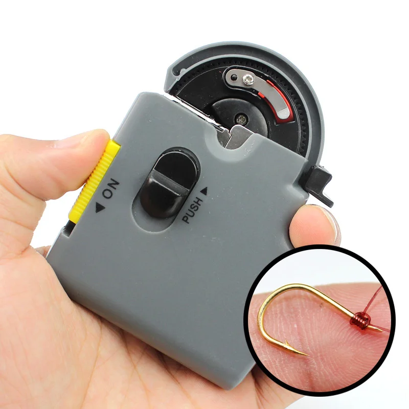 

Electric Automatic Fishing Hook Tier Device Equipment Fast Tying Fishing Line Winder Machine for Fishing Hooks Accessories S4