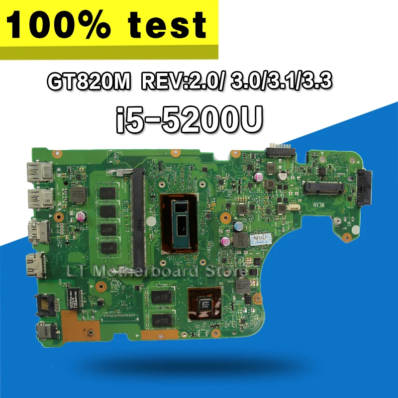 X555LD For ASUS laptop motherboard rev2.0 with graphics card i5 5200