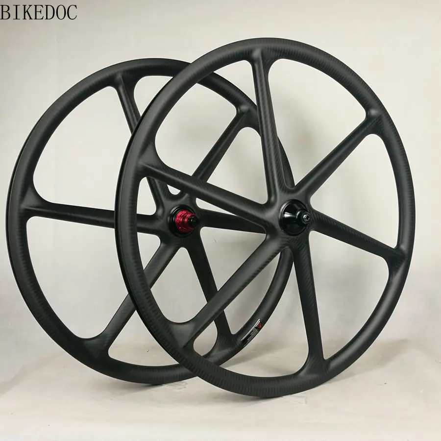 Clearance BIKEDOC 26er/27.5er/29er Carbon 6 Spoke Wheel For  MTB Carbon Wheelset  Ruedas Mtb Carbon Wheels 12