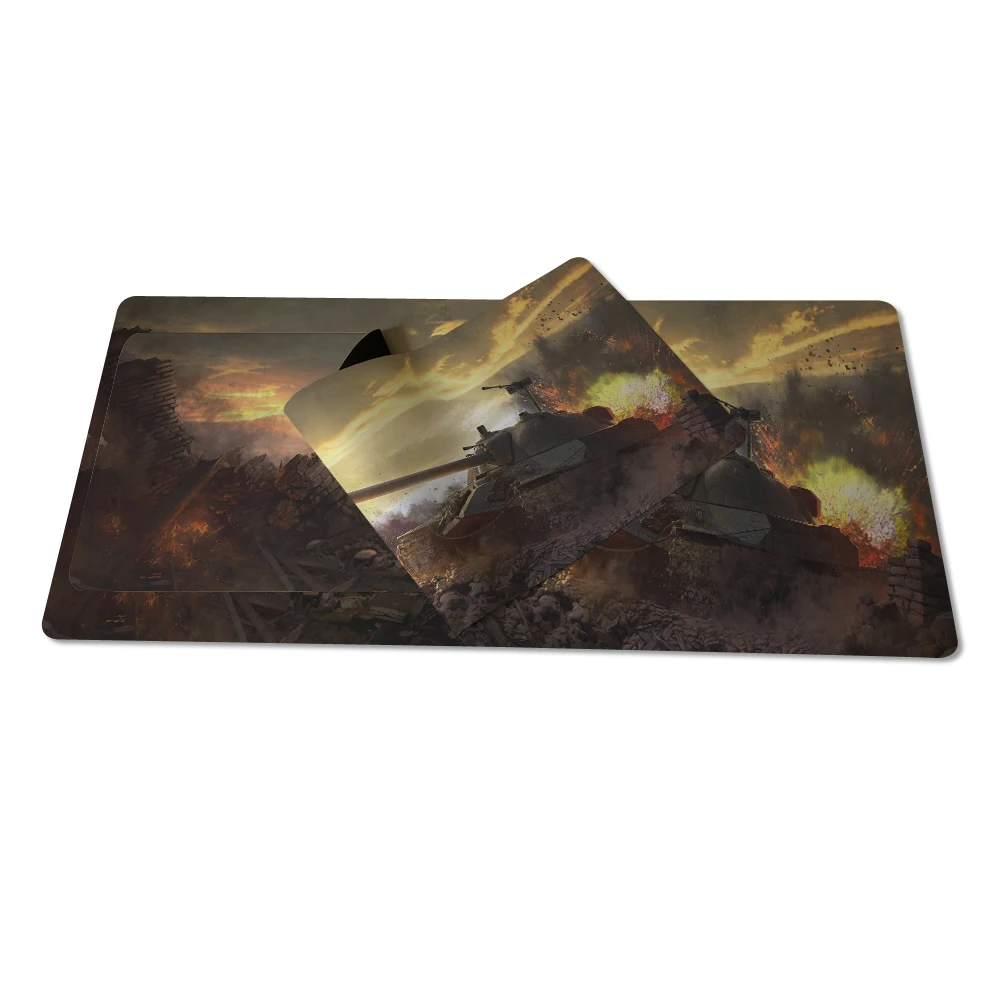 Самая популярная анимация World of Tanks Edition Super grand tapis de souris 900*300*2 мм не запирает края и запирает края