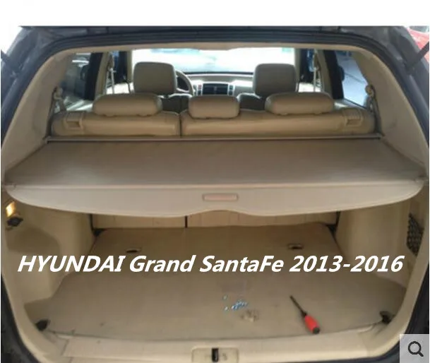 

JINGHANG Car Rear Trunk Security Shield Cargo Screen Shield shade Cover Fits For HYUNDAI Grand SantaFe 2013 2014 2015 2016
