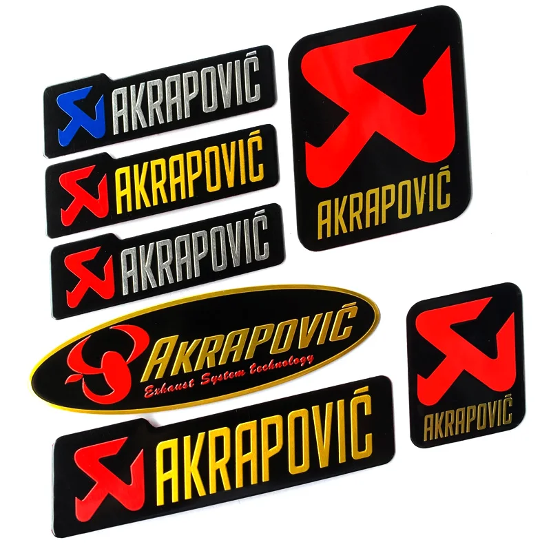 

10 PCS FASP Aluminium Motorcycle Exhaust Pipes Decal Sticker Cool Personality Scorpio akrapovic decoration Decal