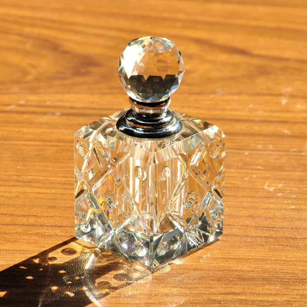 Квадратная прозрачная парфюмерная Роскошная Женская дорожная многоразовая маленькая стеклянная винтажная пустая бутылка для бутылок украшение дома