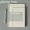 A5 B5 Spiral Notebook Refills Loose Leaf Multi Holes 60 Sheets Inner Pages Dot Grid Graph Papers ► Photo 1/6